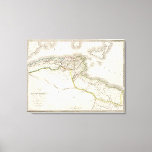 Afrique Propre - Africa Atlas Map Leinwanddruck
