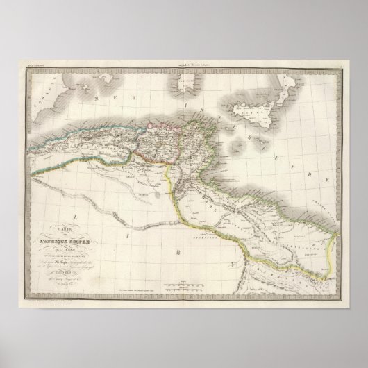 Afrique Propre - Africa Atlas Map Poster (Vorne)