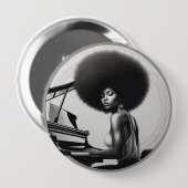 afro Abzeichen Button (Vorne & Hinten)