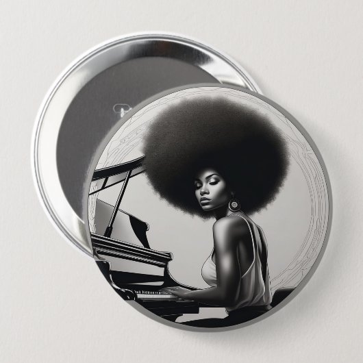 afro Abzeichen Button (Vorne & Hinten)
