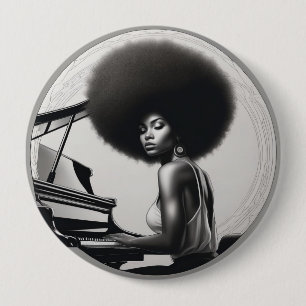 afro Abzeichen Button