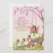 Afro American Baby Shower Einladung (Rückseite)