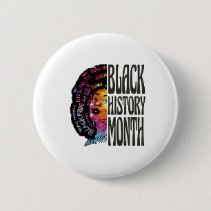 Afro American Black History Month and June 19 P Button