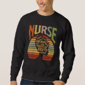 Afro American Nurse Black H Sweatshirt (Vorderseite)