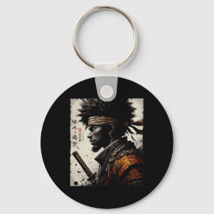 Afro American Samurai Vintag African Bushido Warr Schlüsselanhänger