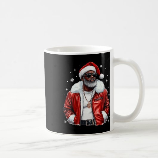 Afro American Santa Christmas Cool Black Afro K Kaffeetasse (Rechts)