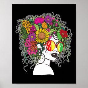 Afro American Women Black Melanin Queen Ju Poster