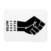 Afro-Amerikaner frischen schwarzen Leben Materie S Magnet (Horizontal)