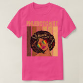 Afro-Amerikanerinnen schwarz auf Phlebotomisten T-Shirt (Design vorne)