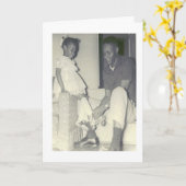 Afro-amerikanische Vater-und Karte (Gelbe Blume)