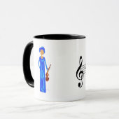 Afro-amerikanischer Geiger Tasse (Vorderseite Links)