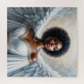 Afro Angel Black Woman With Halo Puzzle (Horizontal)