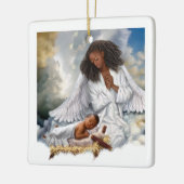 Afro Angel und Baby Jesus Weihnachtsschmuck (Links)