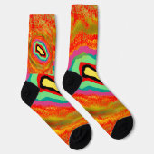 AFRO ART ABORIGINAL TYPE DESIGN SOCKEN (Rechts)