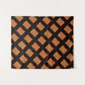 AFRO ART ABORIGINAL TYPE DESIGN WANDTEPPICH (Vorderseite (Horizontal))