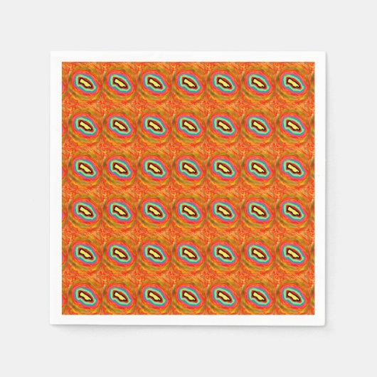 AFRO ART DESIGN ABSTRAKT SERVIETTE (Vorderseite)