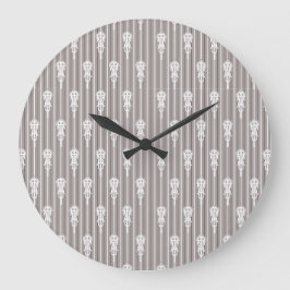 Afro Aygebam Lalibela-Kreuzmuster Große Wanduhr