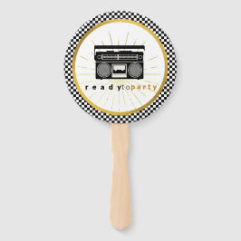 Afro Baby Boy 90's Hip Hop Retro Baby Dusche Fächer