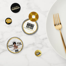 Afro Baby Boy 90's Hip Hop Retro Baby Dusche Konfetti