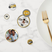 Afro Baby Boy 90's Hip Hop Retro Baby Shower Foto Konfetti (Gruppe)