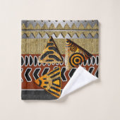 Afro Badhandtuch Set (Waschlappen)