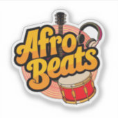 Afro Beats Aufkleber (Vorderseite)