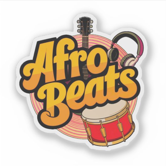 Afro Beats Aufkleber (Vorderseite)