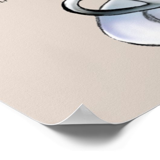 Afro Bible Quote Psalm 23:5 Poster (Ecke)