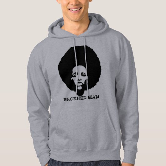 AFRO BIG MAN PIC, BROTHER MAN HOODIE (Vorderseite)