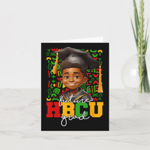Afro Black Boy Uni-Abschluß Future Hbcu Grad Karte