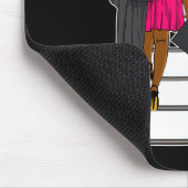 Afro Black Girl Abschluss Cl of Mousepad (Ecke)