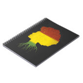 Afro Black Girl African American Roots Diva Notizblock (Linke Seite)