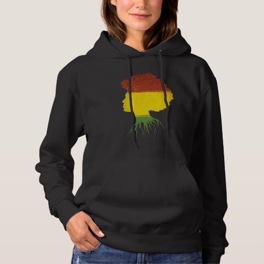 Afro Black Girl Hoodie (Vorderseite)