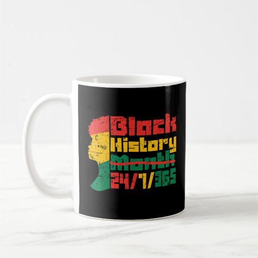 Afro Black History Month 247365 Black African Mela Kaffeetasse (Links)