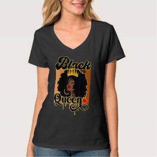 Afro Black Melanin Queen Women Girl American Afric T-Shirt