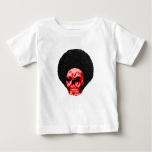 Afro Black Red Skull Beispiel der MUSEUM Zazzle Gi Baby T-shirt