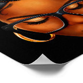 Afro Black Woman African Black History Month Melan Poster (Ecke)