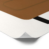 Afro Black Woman Boho Abstrakt Wall Art Poster (Ecke)