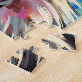 Afro Black Woman Colorful Retro Art Puzzle (Seite)