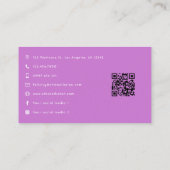 Afro Black Woman Empowerment Leadership Art Visitenkarte (Rückseite)