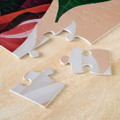 Afro Black Woman Monstera Deliciosa Botanical Puzzle (Seite)