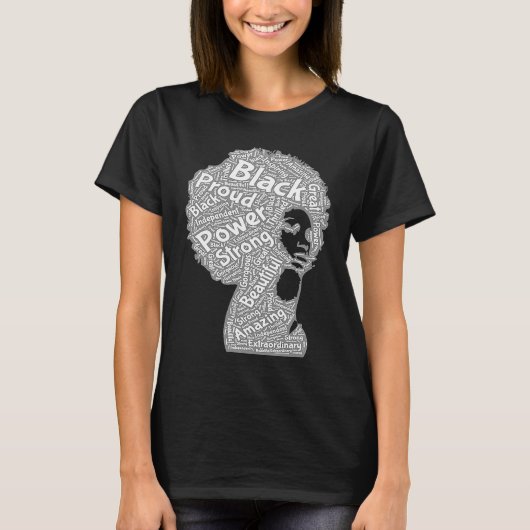 Afro black women Afro Melanin Queen T-Shirt (Vorderseite)