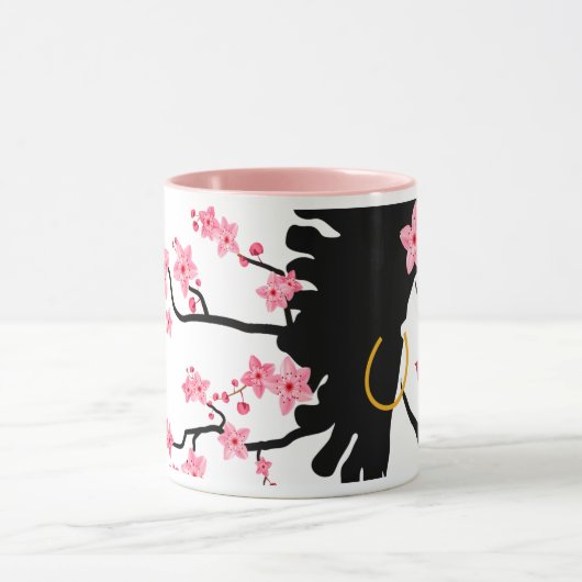 Afro Blossom Frau Tasse (Zentrum)