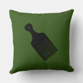 Afro Blowout Green Kissen (Rückseite)