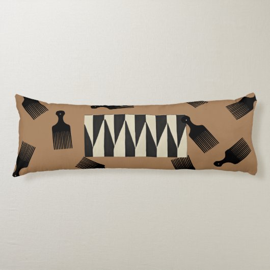 Afro Blowout Seitenschläferkissen (Vorderseite)