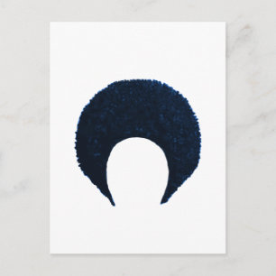 Afro Blue The MUSEUM Zazzle Geschenke Postkarte