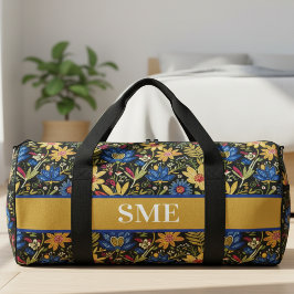Afro Bohemian Monogram Floral Duffle Bag
