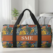 Afro Bohemian Monogram Floral Duffle Bag