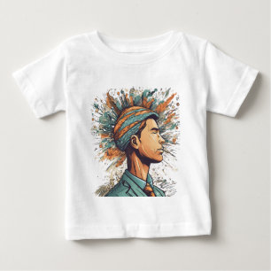 Afro Boho Queen - farbenfrohe Kunst Baby T-shirt