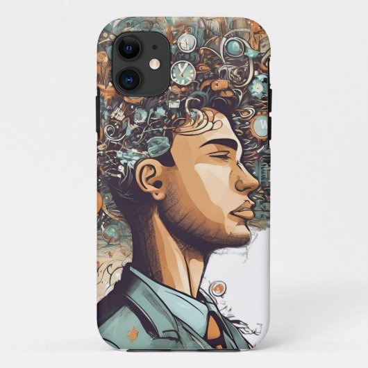 Afro Boho Queen - farbenfrohe Kunst Case-Mate iPhone Hülle (Rückseite)